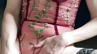 Car, Crossdresser, Dress, Lingerie, Sex Massage, Old