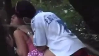Young Couple Gets Caught Fucking
