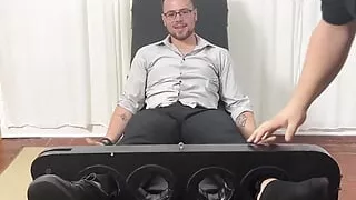 Chubby dom Matt tickle torments restrained amateur CDubs