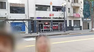 Cristina Almeida at the June Festival Movie Theater, Gang-Bang Party