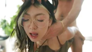 Mila blows cum bubbles after getting facefucked against the wall - Themindoftommy