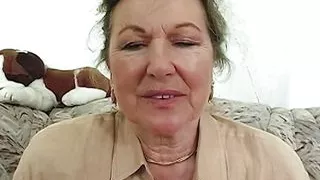 Granny Maria Fingers Her Old Cleft