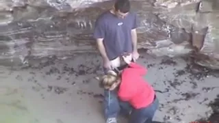 beach blowjob  caught by voyeur