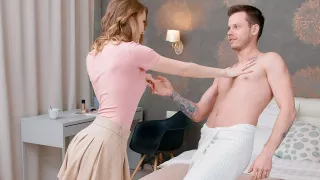 Escaped Bride in Naked Lovers Talk In Bed - Creampie-Angels