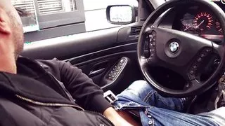 Risky Public Sex Date with german gothic milf in car