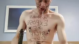 Hot twink small cock self humiliation sissyfaggotbilly billy duke