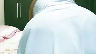 Latina with Giant Ass Caught Masturbating