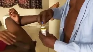 Bar, Schwarzer Sex, Boss, Schwuler Sex, Handarbeit, Hotel