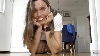 Gaping Wide Hairy Pussy Bush - Leaks Cum and Squirts Pee