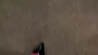 Walk to my car dressed in heels