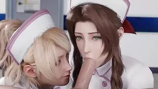 Nurse Luna And Aerith Sucking Big Dick Sound Version