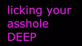 daddy licking on your pussy and asshole (audio only) ANA RIMMING MF DADDY TONGUING AND TASTING YOUR ASSHOLE