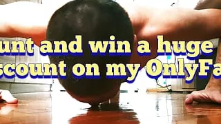 Count the pushups and win the prize