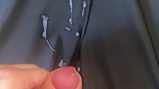 Ex Girlfriends Leather Leggings Inside Cum