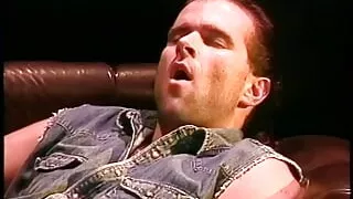 Two babes crawl over his cock and blow him hard before ass fuck