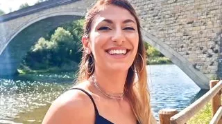 Stella, pretty brunette, wants a nice cock up her ass