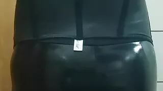 Sissy homemade sucking dildo