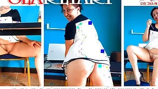 SEXRETARY No panties secretary Nude secretary in the office 2