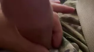 Jerking off in my military army uniform wearing tighty whities (no cum shot)