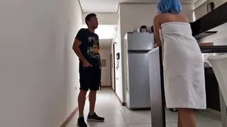 Pizza delivery guy fucks horny college student full length