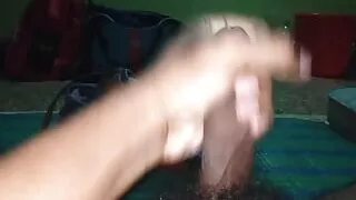 Masturbated with huge cum while sleeping. Self-satisfied