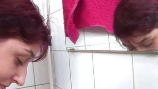 I Will Teach You, You Bitch! This Is the Mens Room!