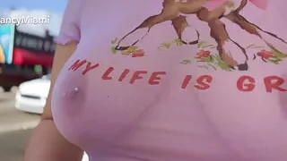 Public Walk in transparent top