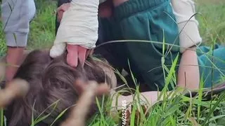 Got surprised and fucked by a stranger in the woods..