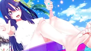 Sex At The Beach With Ai Hoshino Oshi No Ko Hentai