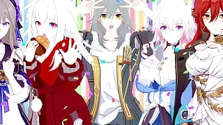 Creampie Compilation With The Honkai Star Rail Girls Hentai Uncensored