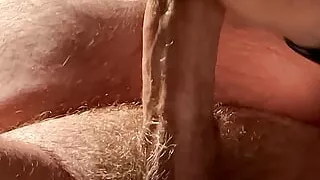 Teaser - daddy jerking his fat cock