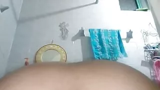 Chubby ass gives herself pleasure like a dog