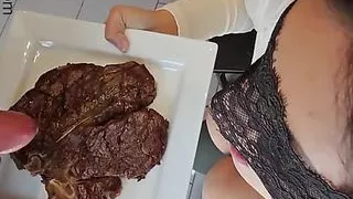 Food cumshot compilation