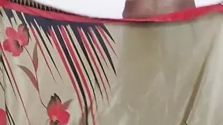 Crossdresser in saree