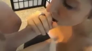 Slutty Girl Sucks Dick And Gets Cummed In Her Mouth