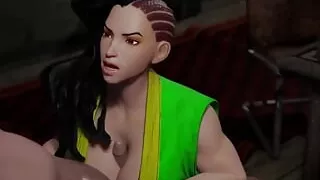 Laura Gets Cum on Her Face and Tits During a Titjob