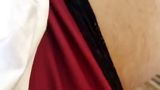 Naughty submissive boy has vibrator and panties