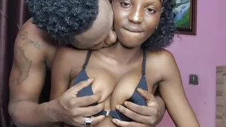 Thriller! Multiple hot African cuties having a foreplay.