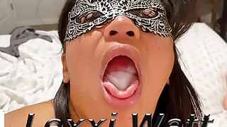 Horny Pinay MILF toys herself to squirting orgasm and swallows big load of Daddy's cum! - Lexxi Wett