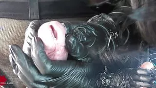 Cock worship for Baphomet. Mistress Lilith sucks the glans and eats unholy sperm.