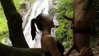 Risky outdoor sex. With Bff