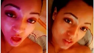 sexy latina babe sucks her beautiful feet, extreme foot fetish, while masturbating