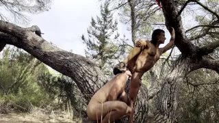 Caught, Deepthroat, Friend, Nudist, Outdoor Sex, Wood