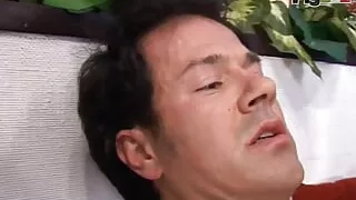 Horny lust loving MILF with hairy pussy wet and open in scene 04 from movie La moglie del salumiere