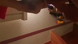 Martin masturbates after Nettleplay and cums