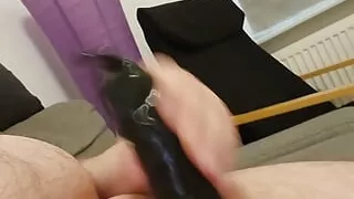 Jerking off in Latex