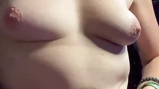 Belly and boobies play cos my tummy was hurting