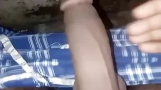 Testy cum going out side morning spicel cum