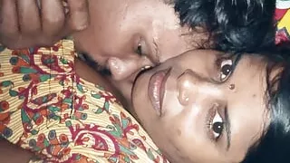 Hot kiss wife and boobs kiss