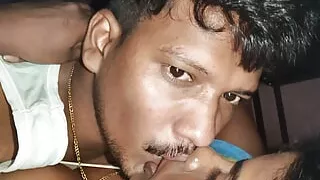 Indian hot wife kiss